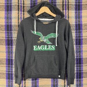 Philadelphia Eagles Hoodie Mens Small Gray NFL Football '47 Sweatshirt Pullover